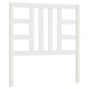 vidaXL Горна табла за легло, бяла, 96x4x100 см, бор масив
