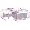 vidaXL Градински диван с възглавници 11 части бежов полиратан акация