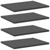 vidaXL Рафтове за етажерка, 4 бр, сиви, 40x30x1,5 см, ПДЧ