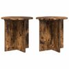vidaXL Стойка за растения 2 pcs Опушен дъб 40 x 40 x 40 cm