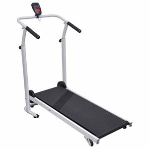 vidaXL Мини бягаща пътека, сгъваема, 93x36 см, черна