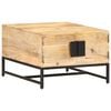 vidaXL Маса за кафе, 67x67x45 см, мангово дърво масив