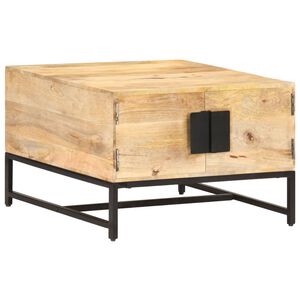 vidaXL Маса за кафе, 67x67x45 см, мангово дърво масив