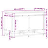 vidaXL Кутия за съхранение, опушен дъб, 80x40x51,5 см, инженерно дърво