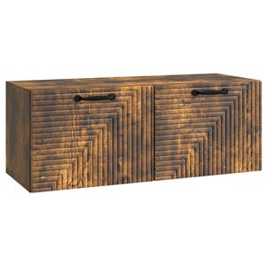 vidaXL Стенно монтиран ТВ шкаф Опушен дъб 78,5 x 31 x 30 см