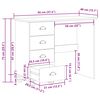 vidaXL Бюро за писане ASKIM Бяло 95 x 40 x 75 см Солидно борово дърво