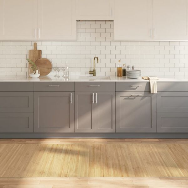 vidaXL Килим, правоъгълен, светъл натурален, 100x1000 см, бамбук