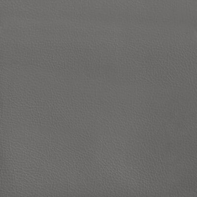 vidaXL Горна табла с уши, сива, 163x23x78/88 см, изкуствена кожа