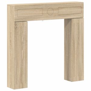 vidaXL Рамка за камина Дъб сонома 102 x 18 x 100,5 см