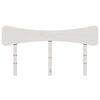 vidaXL Горна табла, бяла, 150 см, масивно дърво бор