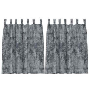vidaXL Кадифени завеси 2 pcs Сребристо сиво 140 x 140 cm Кадифе