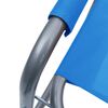 vidaXL Режисьорски столове, 2 бр, стомана, сини