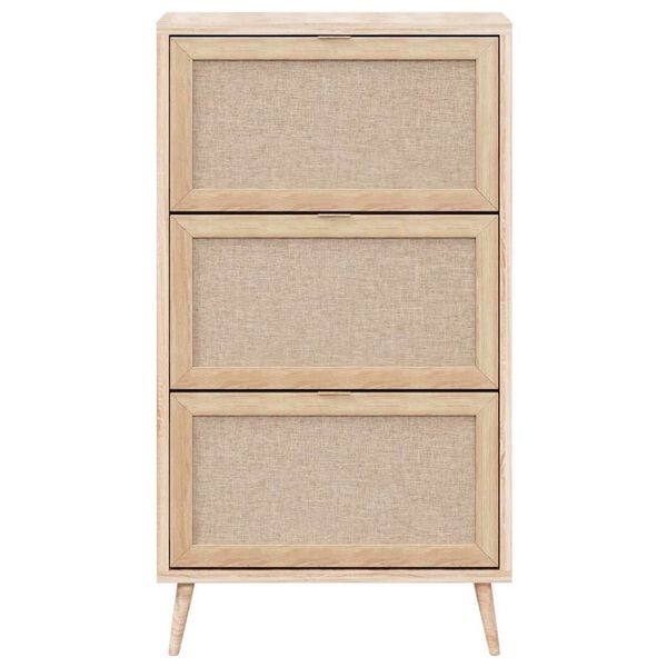 Finori Шкаф за обувки Bali 49A, дъб сонома и принт тръстика