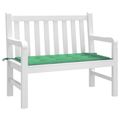 vidaXL Възглавница за градинска пейка зелена 100x50x3 см оксфорд плат