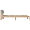 vidaXL Рамка на леглото с таблото Кафяв и светло сив 90 x 190 cm