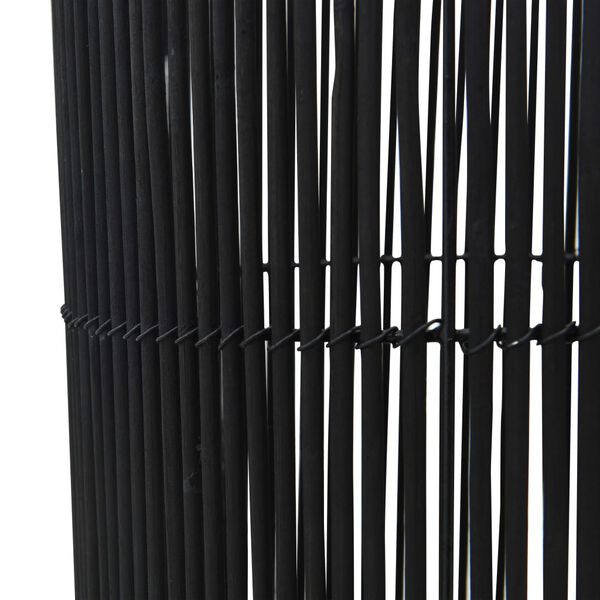 vidaXL Наземна лампа, върба, черна, 72 см, Е27