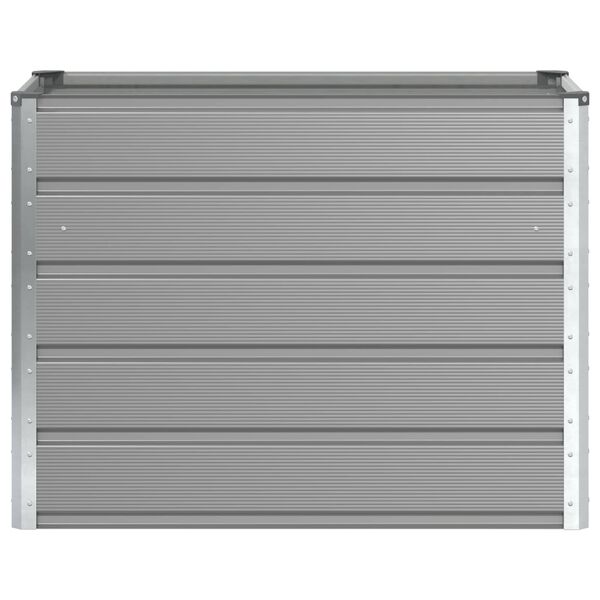 vidaXL Кашпа Светлосиво 480 x 50 x 45 см Галванизирана стомана