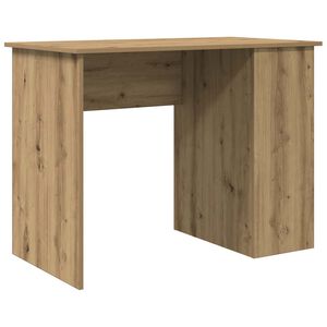 vidaXL Бюро, дъб артизан, 100x55x75 см, инженерно дърво