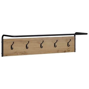 vidaXL Закачалка за палта Дъб артизан 100 x 30 x 25 cm