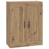 vidaXL Стенен шкаф Дъб артизан 69,5 x 34 x 90 см Инженерна дървесина