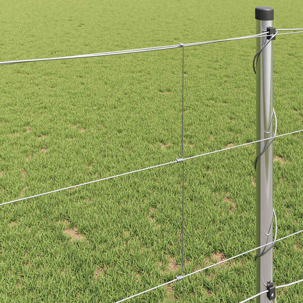 vidaXL Ограда за пасища Сребрист 50 x 1 m Поцинкована стомана