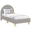 vidaXL Легло за малко с главна дъска с таблото Светлосиво 70 x 140 cm
