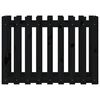 vidaXL Градинска леха с дизайн на ограда черна 100x50x70 см бор масив