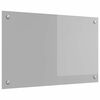 vidaXL Кухненски гръб Светлосиво 80 x 50 cm закалено стъкло