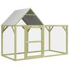 vidaXL Кокошарник 200x100x150 см импрегниран бор масив