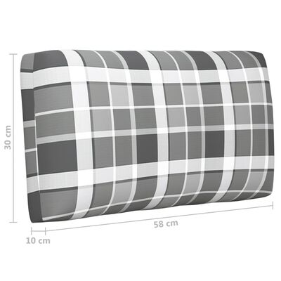 vidaXL Палетен комплект с възглавници 6 части бор с бяла импрегнация
