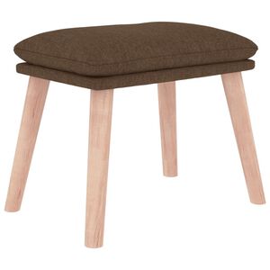 vidaXL Табуретка, кафява, 45x29,5x35 см, текстил