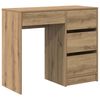 vidaXL Бюро Дъб Инженерна дървесина 90 x 37.5 x 75 см
