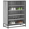 vidaXL Шкаф за обувки Grey Sonoma 75x38x97,5 cm Изработена дървесина
