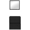 vidaXL Шкаф за баня Черния дъб 41 x 38,5 x 45 cm Инженерно дърво
