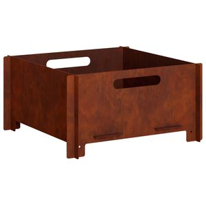 vidaXL Огнище Ръждясало 40 x 40 x 20 cm Кортенова стомана