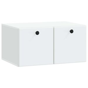 vidaXL Стенно монтиран ТВ шкаф 59,5 x 41 x 30 см Бяло