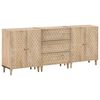 vidaXL Странични шкафове 3 бр 60x33x75 см манго масивно дърво
