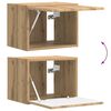 vidaXL Комплект ТВ шкаф Монтиране на стена 5 pcs Дъб Инженерно дърво