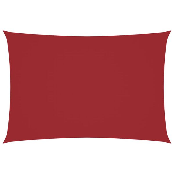 vidaXL Платно-сенник, Оксфорд плат, правоъгълно, 2,5x4,5 м, червено