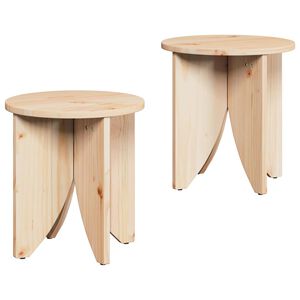 vidaXL Масичка за кафе 2 бр. Естествен 41,5 x 41,5 x 44 см