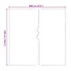 vidaXL Прозрачен брезент с капси 5x8 m PVC