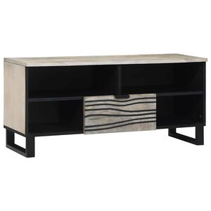 vidaXL ТВ Единици 105 x 33 x 46 см Бяло Инженерна дървесина