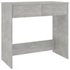 vidaXL Бюро, бетонно сиво, 80x40x75 см, инженерно дърво