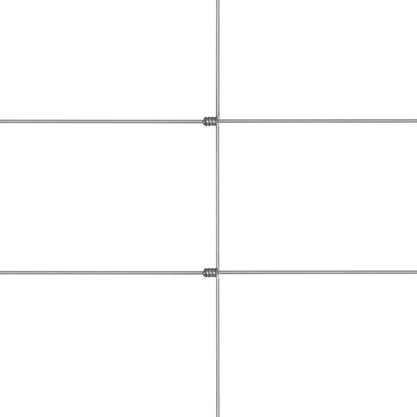 vidaXL Градинска ограда, поцинкована стомана, 50x1,25 м, сребриста