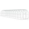 vidaXL Кокошарник Сребристо 1200 x 200 x 200 см Поцинкована стомана