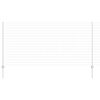 vidaXL Ограда с пост Сребрист 1,2 x 10 m Стомана