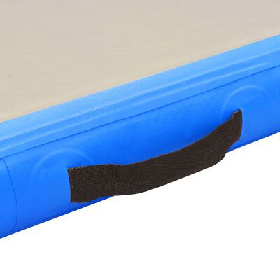 vidaXL Надуваем дюшек за гимнастика с помпа, 400x100x10 см, PVC, син
