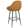 vidaXL Бар табуретки, 2 бр, кафяви, кадифе