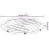 vidaXL Плот за маса, &Oslash;50x2 см, кръгъл, акациево дърво масив