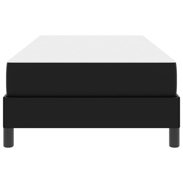 vidaXL Рамка за легло с матрак Черно 90 x 200 cm текстил